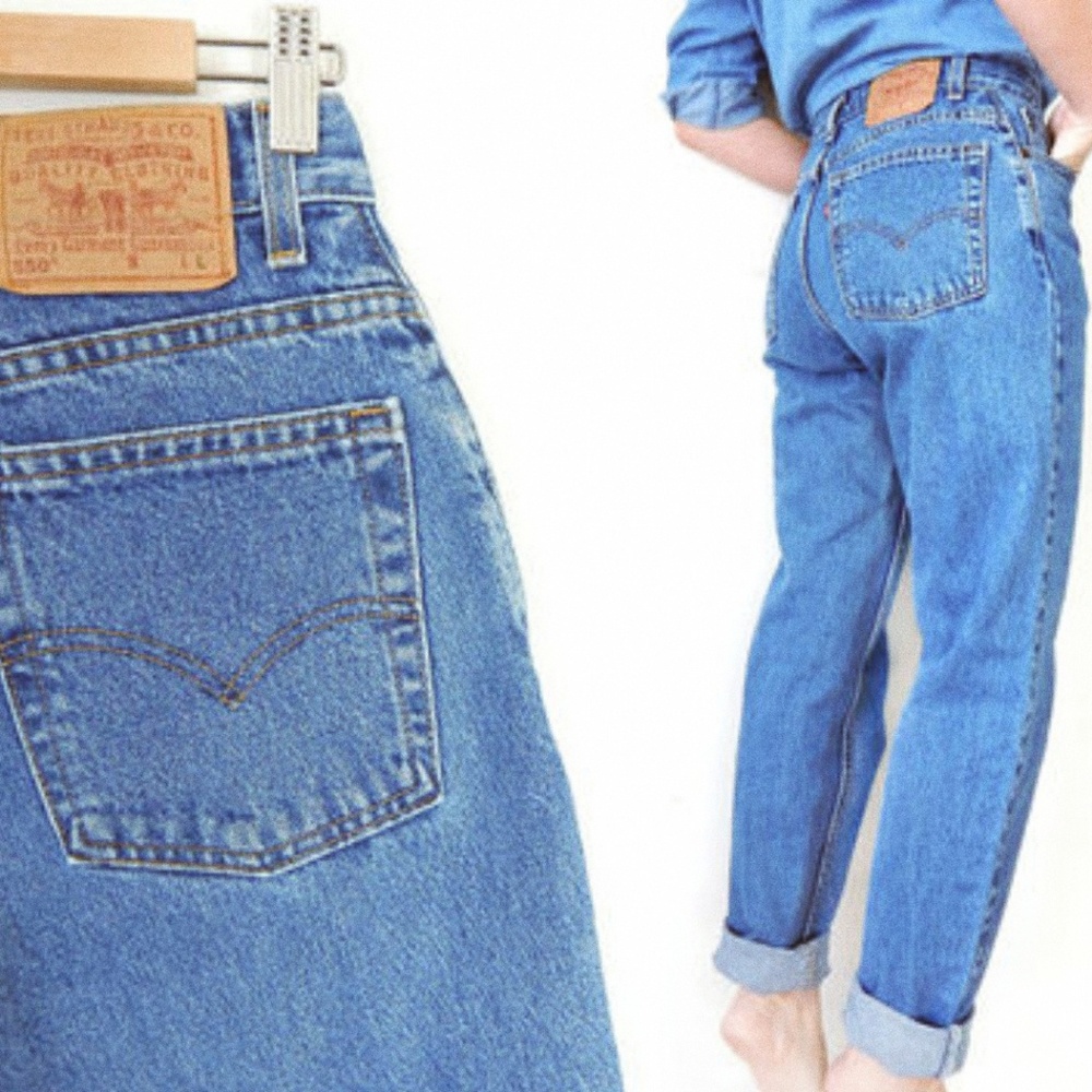 Vintage 550 Levi's denim blue jeans